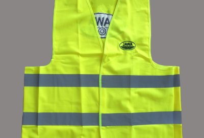 Kamizelka odblaskowa, zółta, z logo JAWA, rozmiar XL