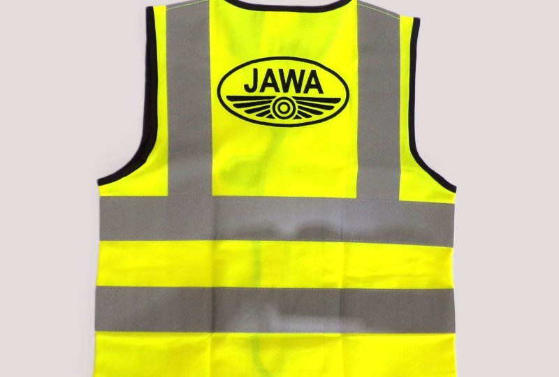 Kamizelka odblaskowa, zółta, z logo JAWA, dziecięca 116 - 140 cm-photo2