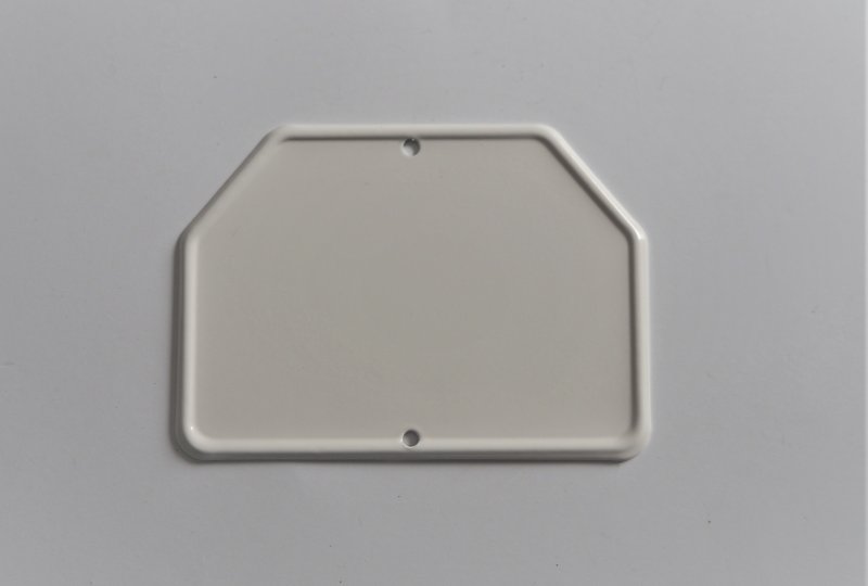 Tylna tabliczka rejestracyjna, 14.4x10.3 cm, Jawa, CZ-photo1