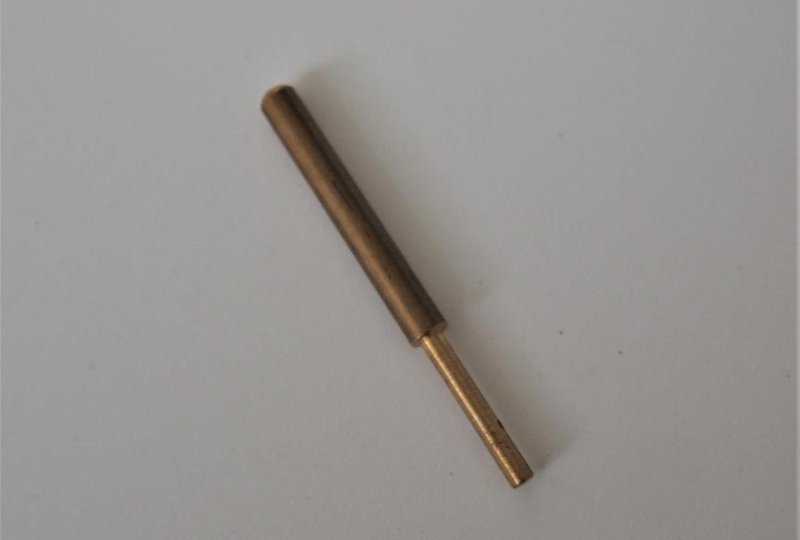 Kołek gaźnika Jikov 5x58mm, mosiądz, Jawa Perak, OHC, Kyvacka-photo1