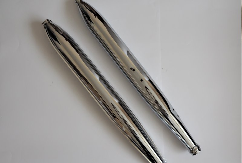 Tłumiki cygara, chrom, Jawa 250/350 Panelka-photo1