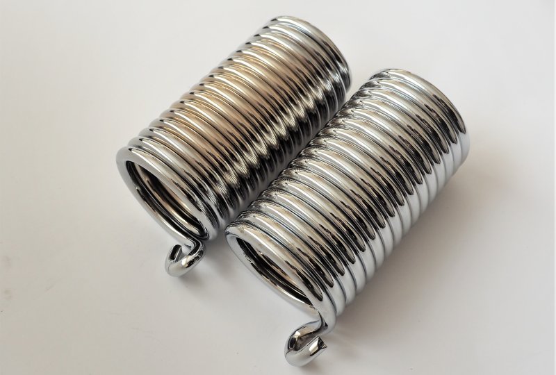 Sprężyny siedzenia, fi 7 mm, 2 szt, chrom, Jawa Villiers, Special, OHV, SV-photo1