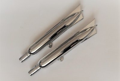 Tłumiki chrom, Jawa 250/350 Pérák, Ogar 1947-1950