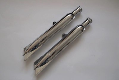Tłumiki chrom, Jawa 250/350 Perak 1950 -1954