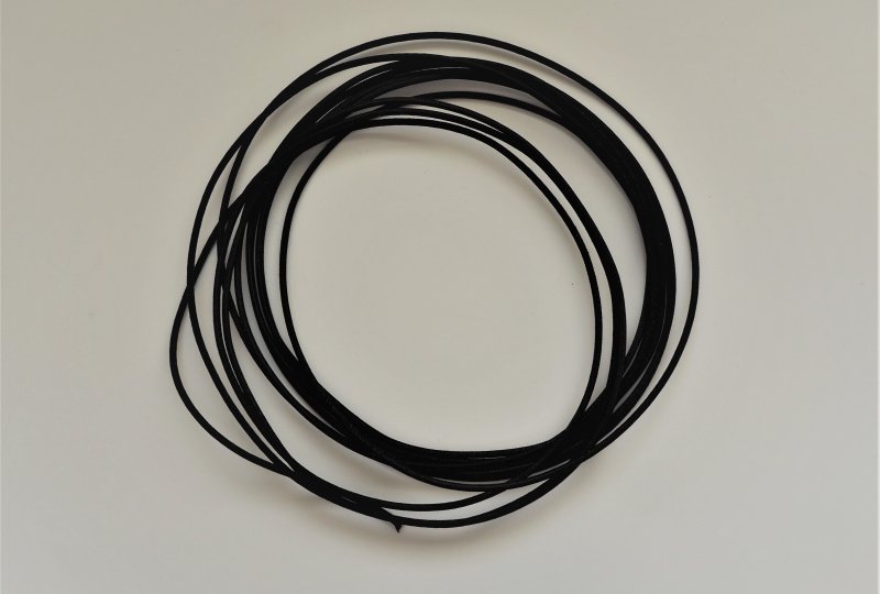 Kabel elektryczny w oplocie klejonym 1,5 mm, czarny, 1m, Jawa, CZ-photo1