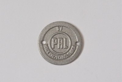 Znaczek klaksonu PAL, srebrny, Jawa, CZ