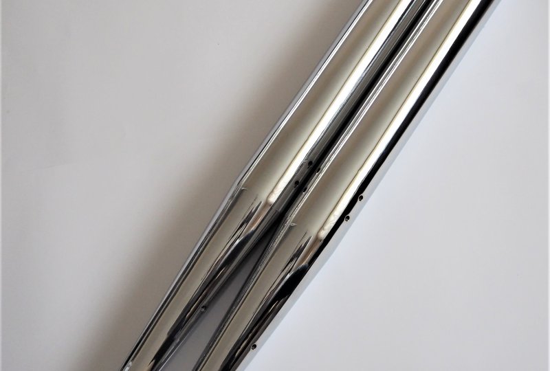 Tłumiki wydechu, chrom, Jawa 350/634-640, 950mm / 220 mm-photo2
