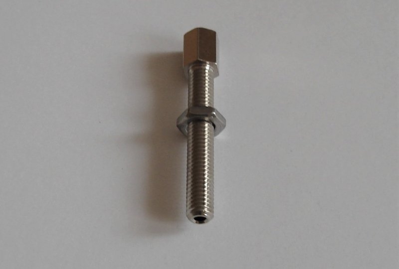 Śruba regulacji nastawu linki, nierdzewna, M6x40mm, Jawa, CZ-photo1