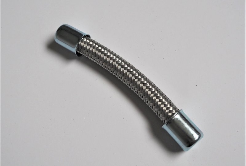 Przewód olejowy z zaciskami, krótki, 130 mm, Jawa 500 OHC-photo1
