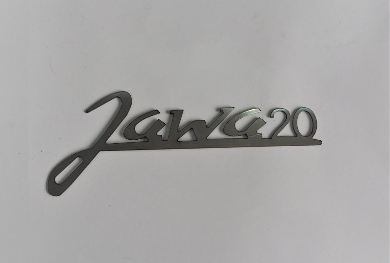 Emblemat JAWA 20, 180 mm, stal nierdzewna-photo1