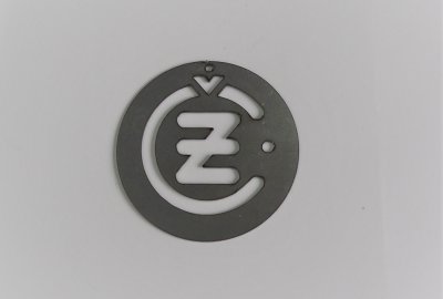 Logo CZ, 60 mm, stal nierdzewna