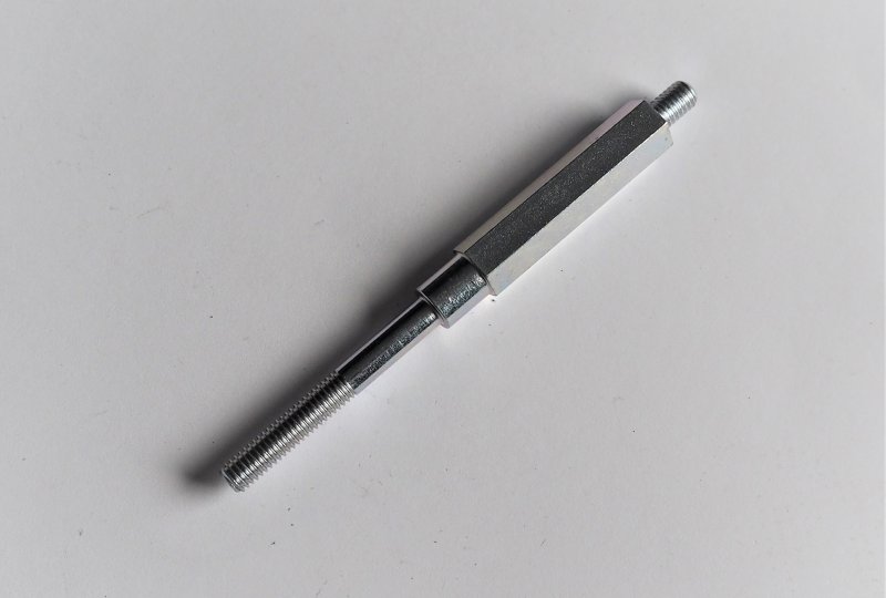 Śruba półautomatu sprzegła 106 mm, ocynk, Jawa 350 Perak, Kyvacka-photo1