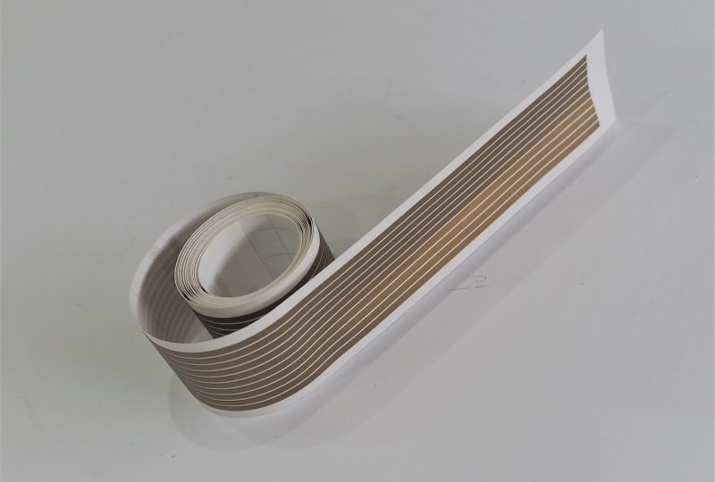 Naklejki, złote paski, 2 mm x 150 cm, Jawa, CZ-photo1