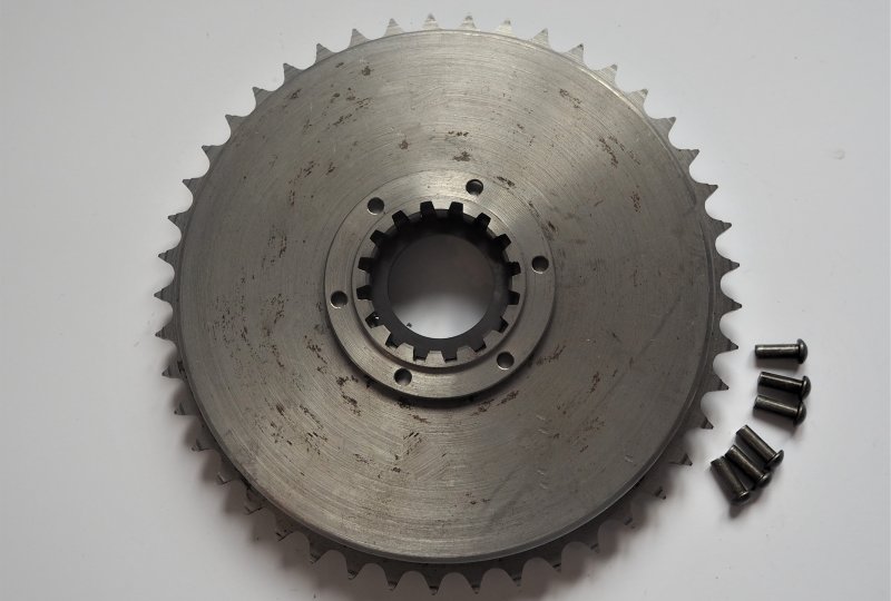 Bęben z zębatką koła, bez obróbki powierzchniowej, Jawa 500 OHC 00, 01-photo2