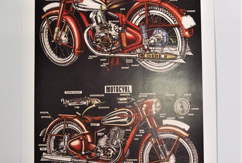 Plakat - Motocykl Jawa-photo1