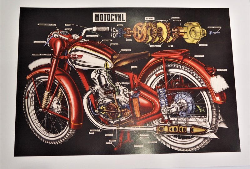 Plakat - Motocykl Jawa-photo1