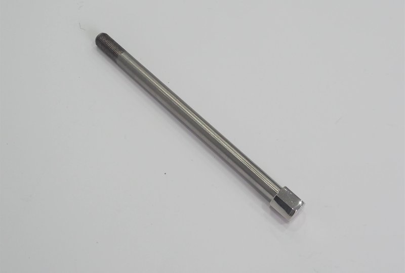 Śruba głowicy silnika, M10/1x150mm, nierdzewna, polerowana, Jawa 500 OHC 01, 02-photo1
