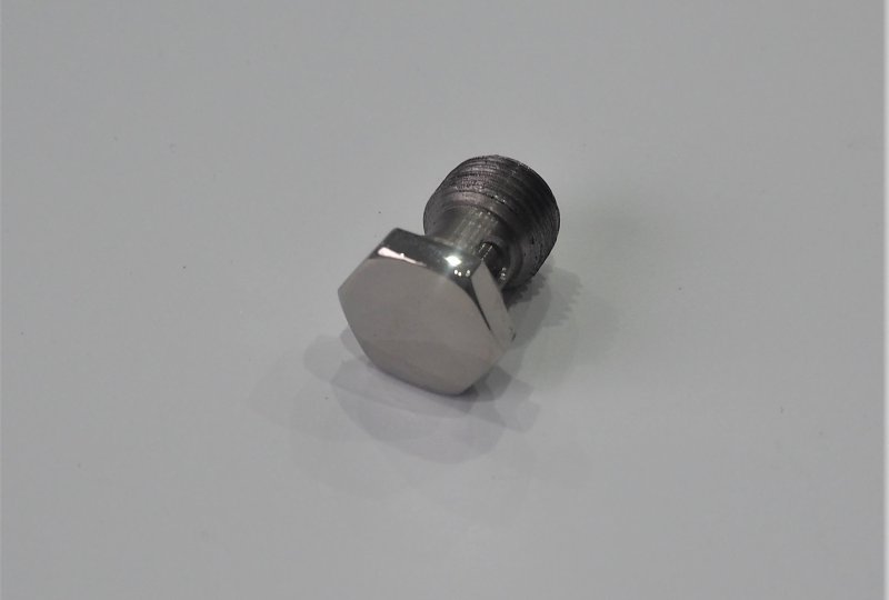 Śruba Holender, duży otwór, M16x1,5x26mm, nierdzewna, polerowana, Jawa 500 OHC-photo3