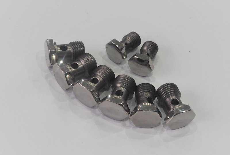 Komplet śrub olejowych, Holender, nierdzewne, polerowane, Jawa 500 OHC-photo1