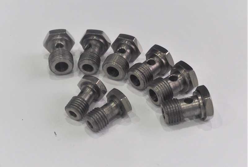 Komplet śrub olejowych, Holender, nierdzewne, polerowane, Jawa 500 OHC-photo2