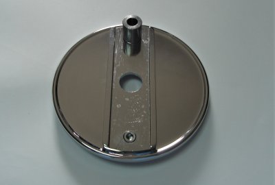 Pokrywa bębna hamulca 160mm, chrom, Jawa Perak, Ogar