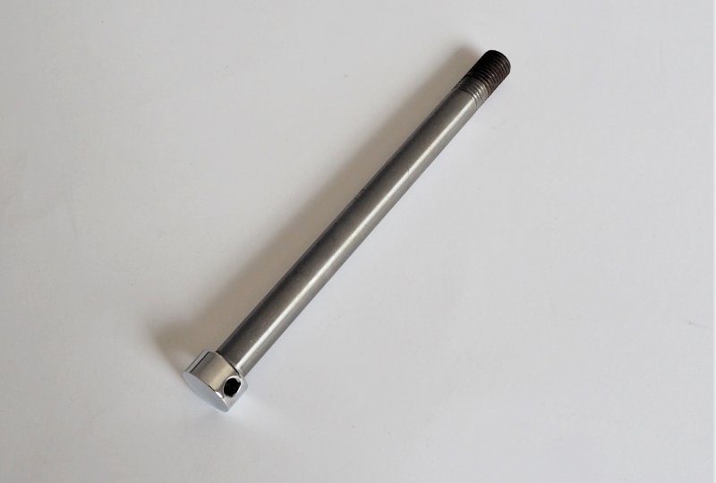 Ośka przedniego koła, 153 mm, chrom, Jawa 20-23-photo1