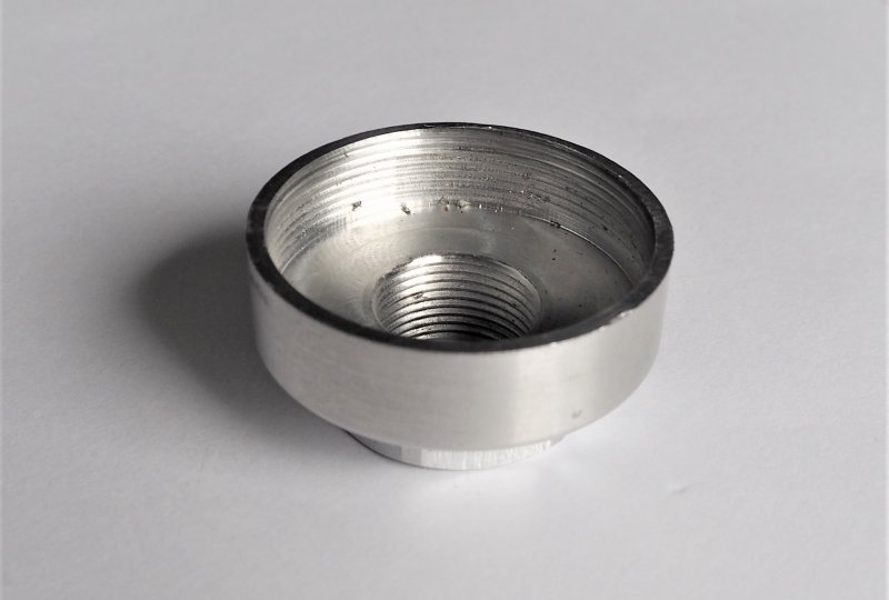 Nakrętka dolna korpusu gaźnika, aluminium, AMAL 76/276-photo3