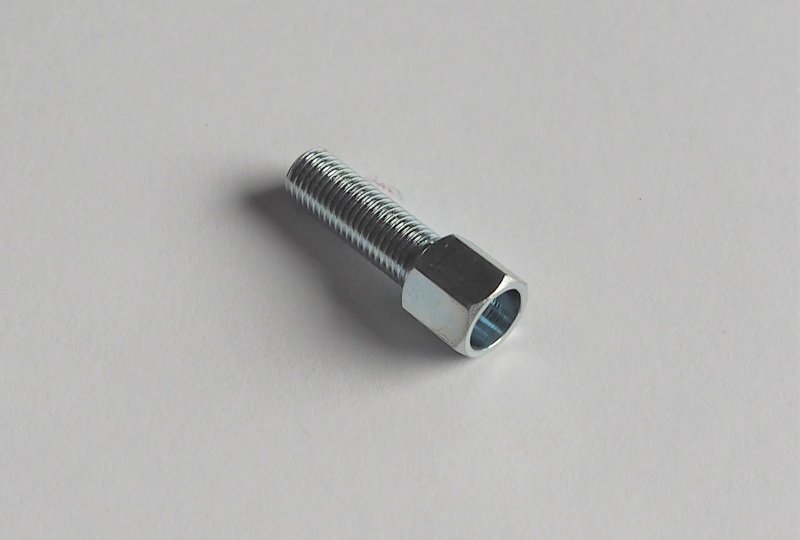 Śruba regulacji nastawu linki do gaźnika, M6/0,75x17 mm, AMAL, ocynk, Jawa, CZ-photo1