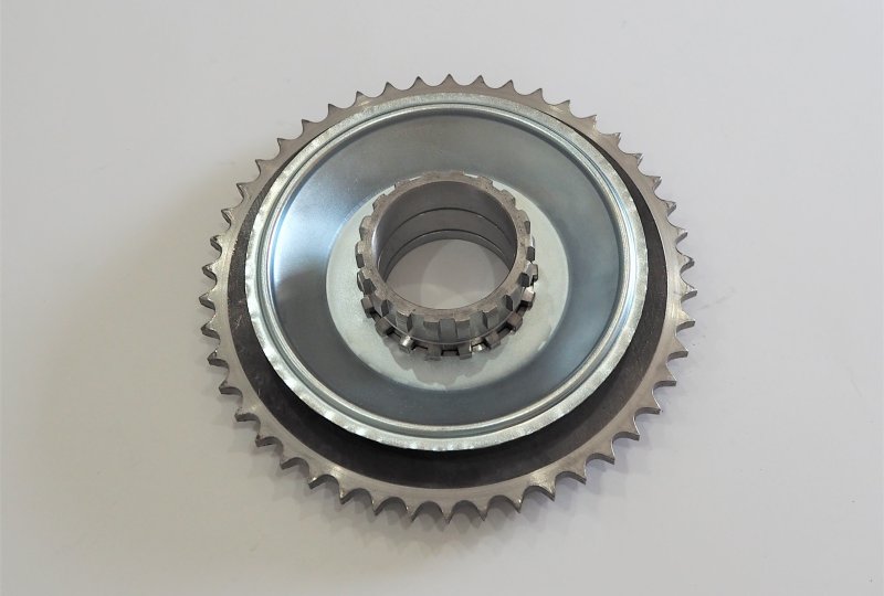 Zębatka łańcucha tylna kompletna 46 z., Jawa 250/350 Kyvacka, Panelka-photo4