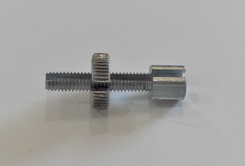 Śruba regulacji nastawu linki z nakrętką, ocynk, M6x40mm, Jawa, CZ-photo1
