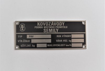 Tabliczka znamionowa, PAV