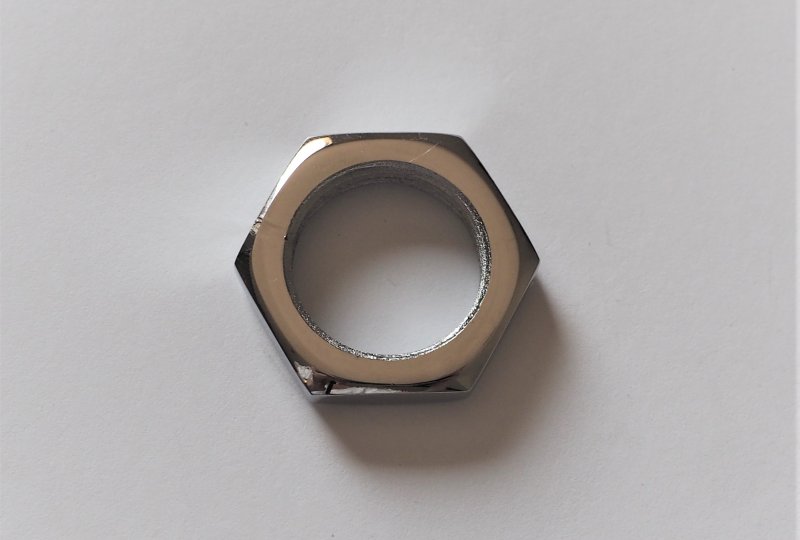 Nakrętka pokrywy zębatki M20x, chrom, Jawa 90, CZ 125-250, 501-505-photo2