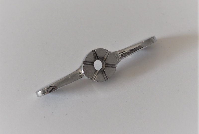 Motylkowa nakrętka przedniego zawieszenia, chromowana, Jawa 175 Special, Villiers, 100 Robot-photo3