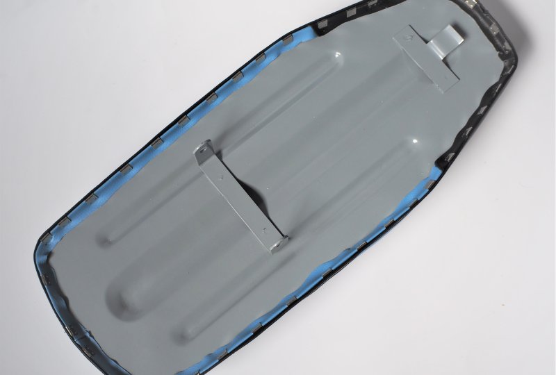 Siedzenie, półskóra, czarno-niebieskie, Jawa 50 typ 23 MUSTANG-photo5