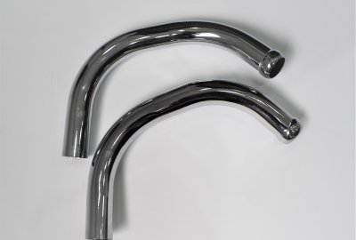 Kolanka wydechu, krótkie, chrom, Jawa 638-639