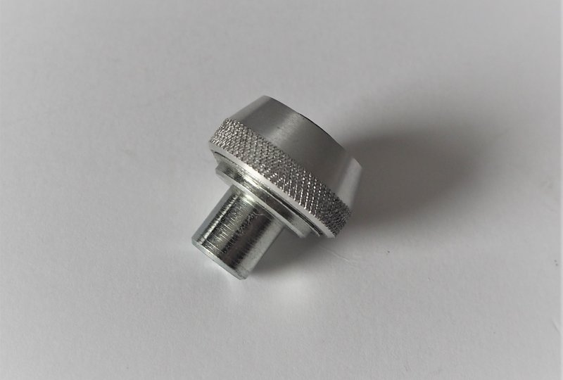 Końcówka z gwintem na przewód olejowy z przodu silnika, ocynk, Jawa 500 OHC-photo2