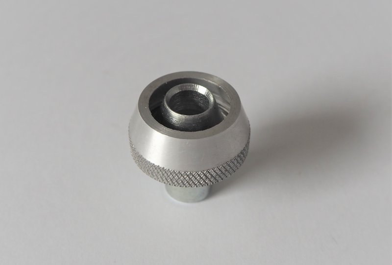 Końcówka z gwintem na przewód olejowy z przodu silnika, ocynk, Jawa 500 OHC-photo3