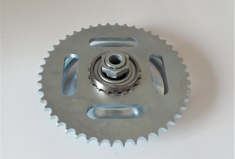 Zębatka łańcucha tylna kompletna 46 z., ocynkowana, Jawa 250/350 Kyvacka, Panelka-photo1
