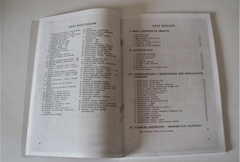 Książka użytkowania, obsługi i konserwacji JAWA Kyvacka 250 typ 353, 350 typ 354 - J.POLSKI format A4, 79 stron-photo2