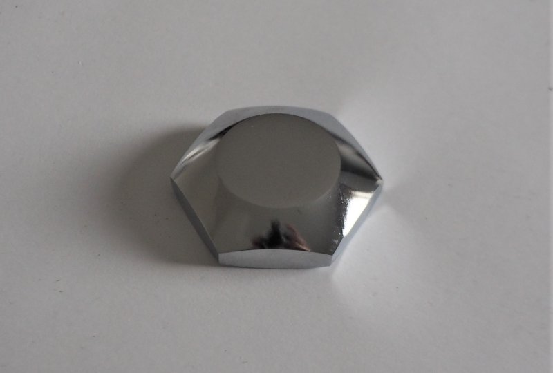 Nakrętka półki zawieszenia, górna, chrom, CZ 471-488-photo1