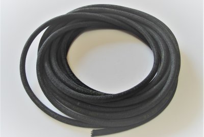 Przewód paliwa w oplocie, 5/9mm, 1m, czarny, Jawa, DKW, ZUNDAPP, NSU, M72 i inne