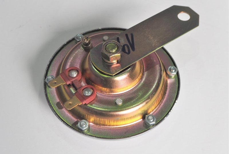 Klakson 6V, 100mm, Jawa Perak, Kyvacka, OHC, CZ 1946-1956-photo2