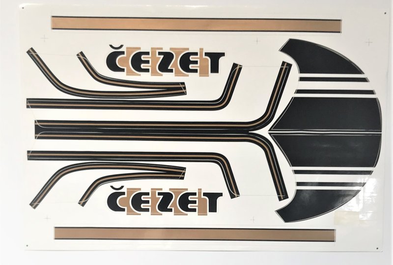 Naklejki czarno-złote, CZ 350-photo1