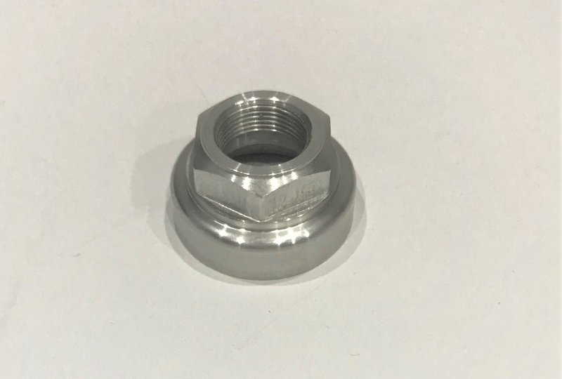 Nakrętka dolna gaźnika, Jikov 2924H, 2924HZ, 2924TR, aluminium, Jawa, CZ-photo1