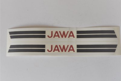Naklejki JAWA na zbiornik, 28 cm, 2 szt, Jawa 50 typ 20/21/23