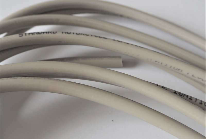 Kabel wysokiego napięcia, biały, silikon, Jawa, CZ-photo2