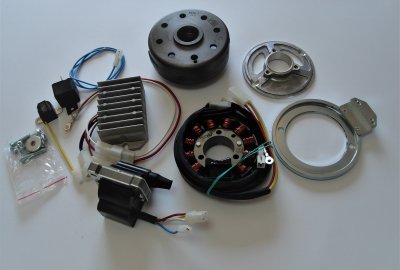 Komplet VAPE 12V pojedynczy cylinder, Jawa 250 Perak, Kyvacka, CZ 125-250