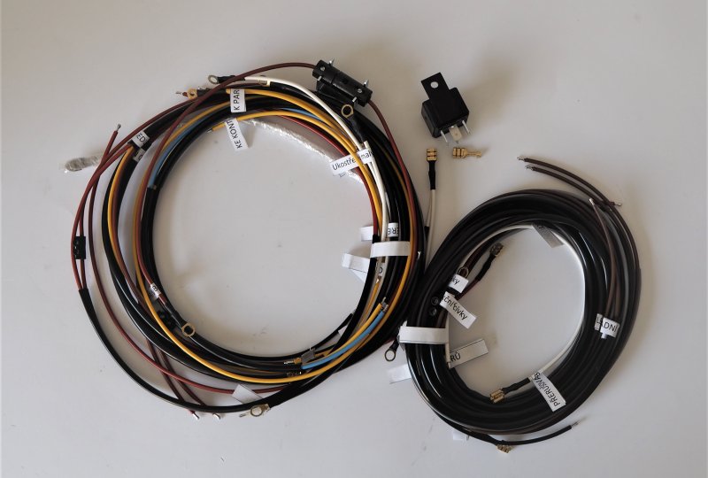 Instalacja elektryczna z kierunkowskazami, z podłączeniem pod VAPE, Jawa 250/350 Panelka-photo2