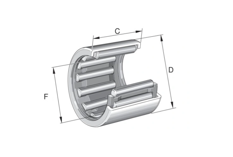 Łożysko igiełkowe,15x19x13 mm, Jawa Babetta 210-photo4