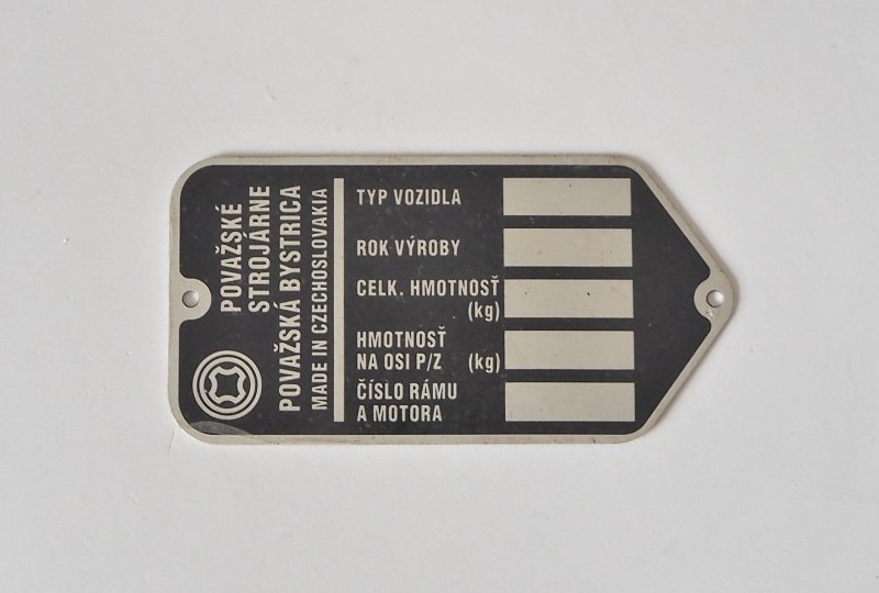 Tabliczka znamionowa, Jawa 23 MUSTANG-photo1